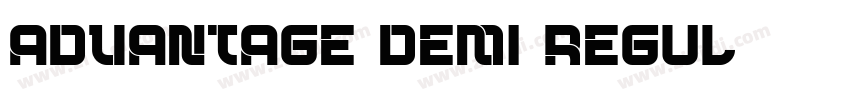 Advantage Demi Regul字体转换